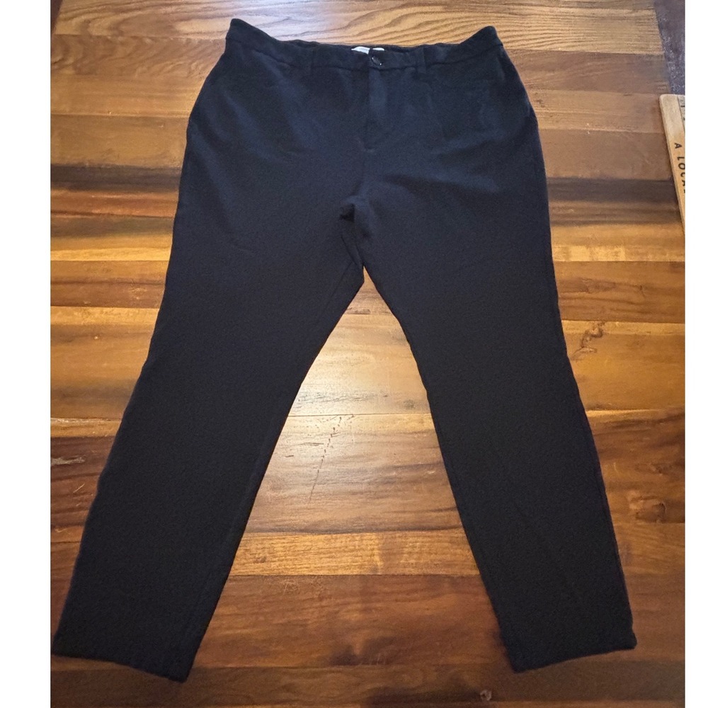 LC Lauren Conrad Super Skinny Pants Black Stretch Ponte Knit XXL 230344 Womens